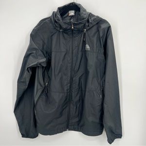 Vintage ACG Nike Black Zip Up Jacket Waterproof Hooded Water Resistant Fit Storm